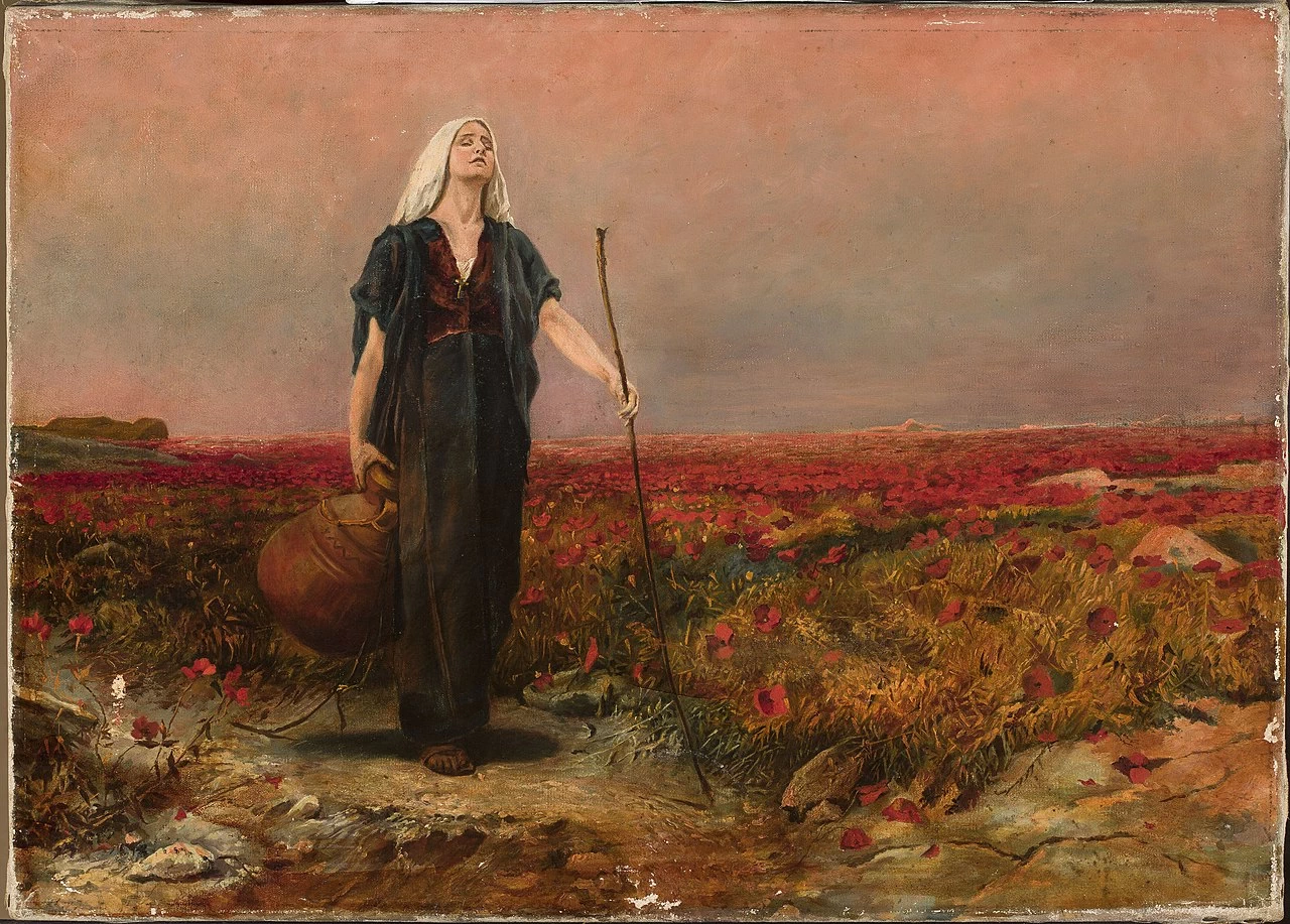 Bruno Piglhein - Ciechi nel campo di papaveri, 1889, Muzeum Narodowe w Warszawie